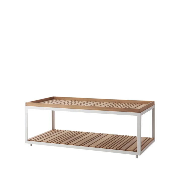 Level soffbord teak 62x122 cm - White - Cane-line