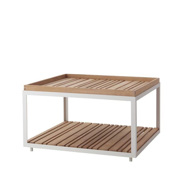 Level soffbord teak 79x79 cm - White - Cane-line