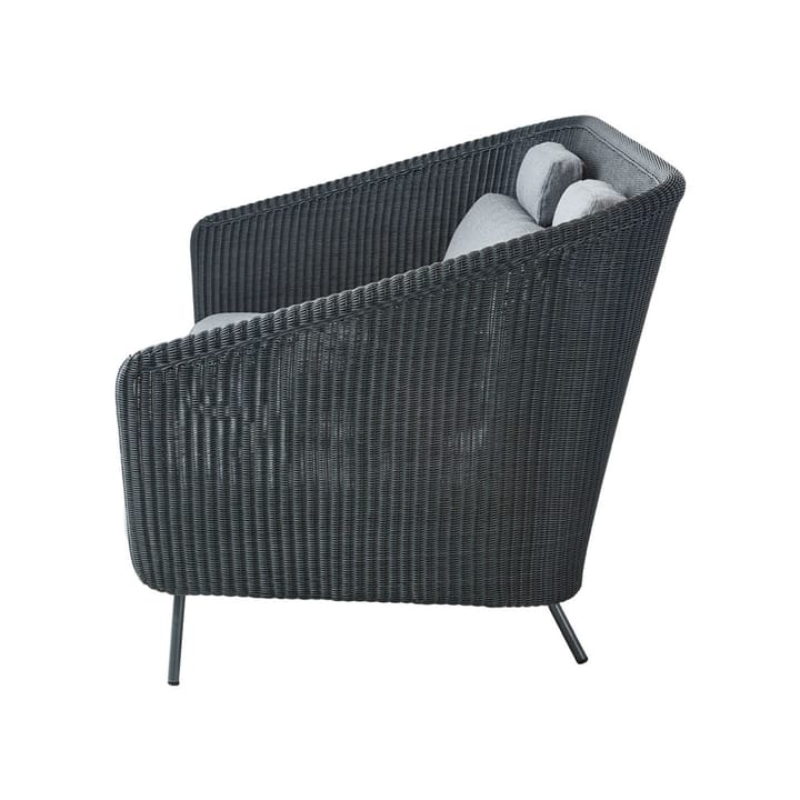 Mega 2-sits soffa, Graphic, gråa dynor Cane-line