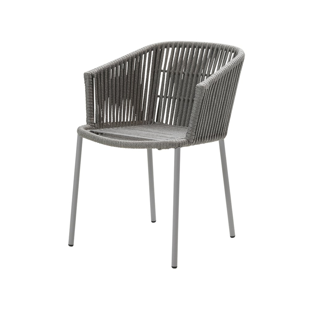 Cane-line Moments Stapelbar stol Grey | Skandinavisk Design | Trädgårdsstolar | Grå