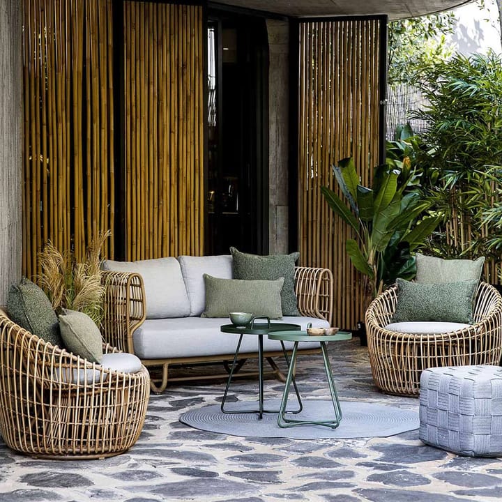 Nest soffa 2-sits, Natural, Cane-Line Natté grey Cane-line