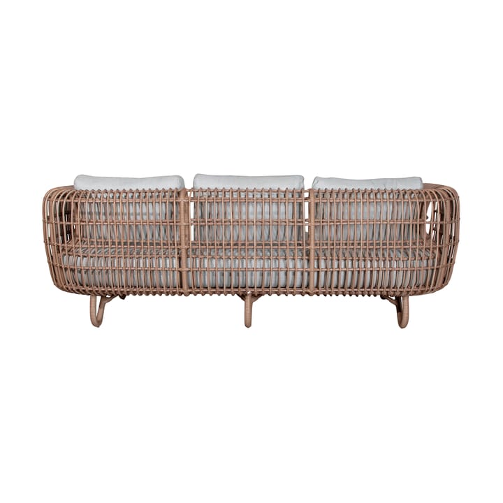 Nest soffa 3-sits weave, Natural, Cane-Line Natté light grey Cane-line