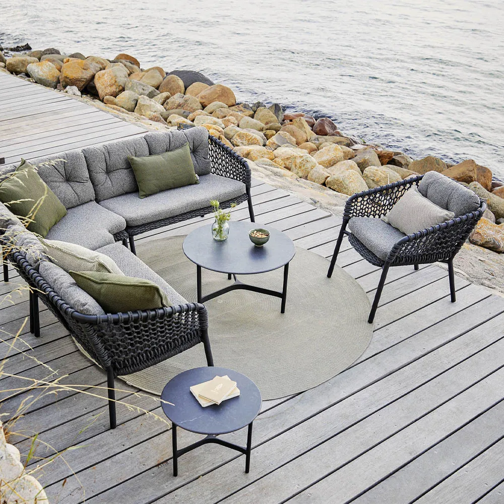 Ocean modulsoffa, Dark grey, enkel Cane-line