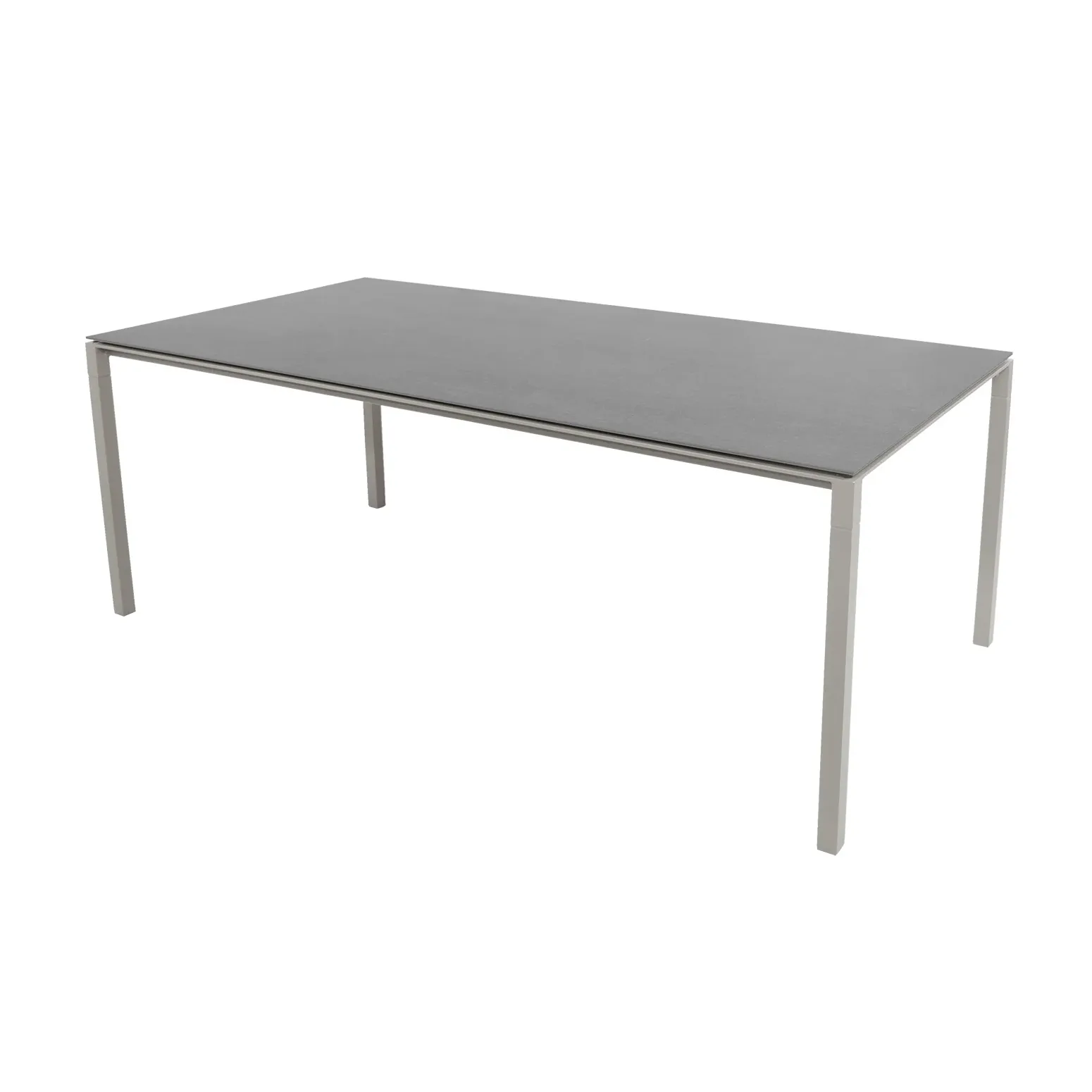 Pure bord 200x100 cm Basalt grey-taupe,  Cane-line