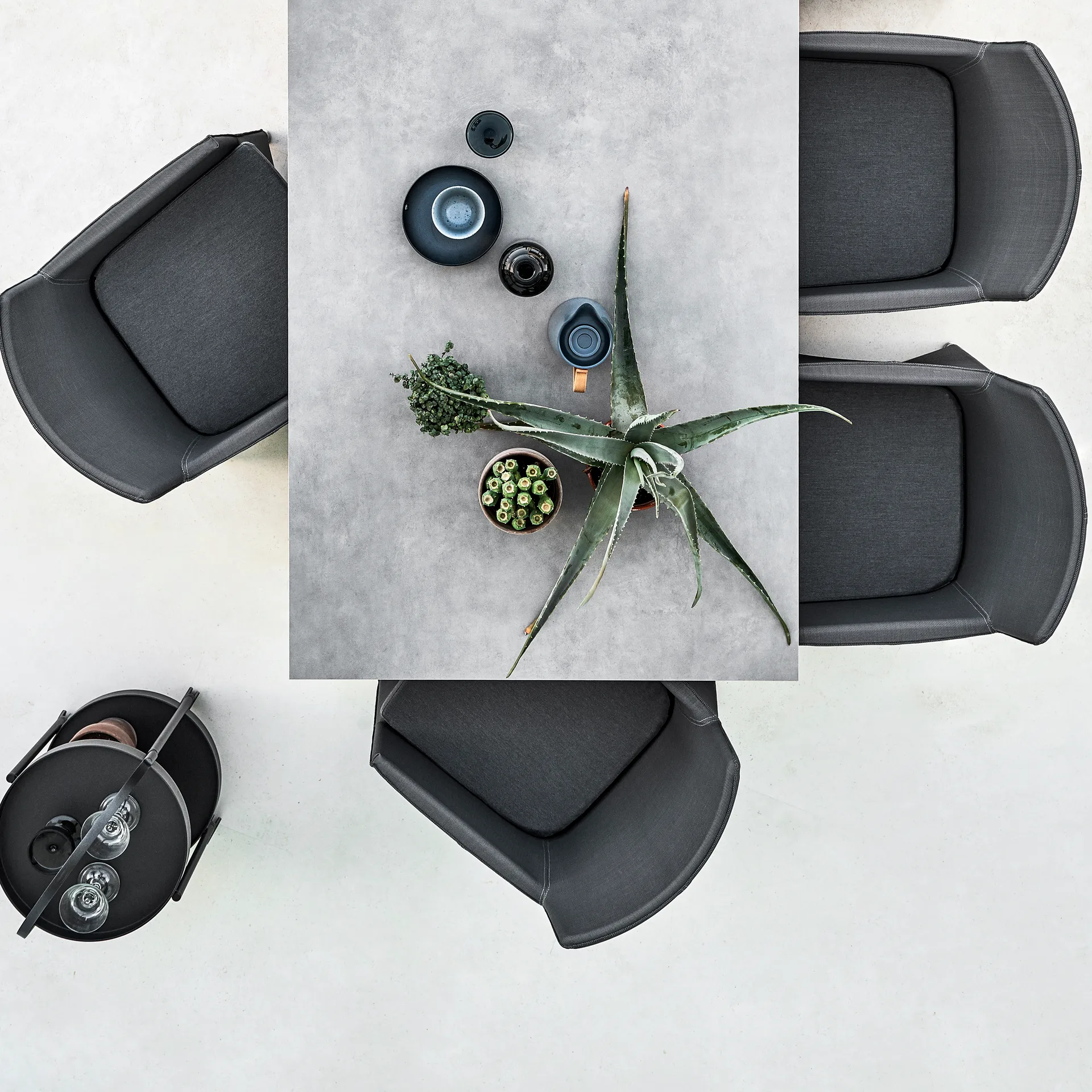 Pure bord 200x100 cm Concrete grey-taupe, Bordsskiva Cane-line