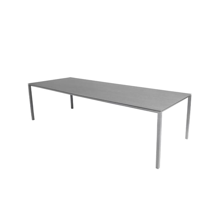 Pure matbord - Basalt grey-ljusgrå 280x100 cm - Cane-line