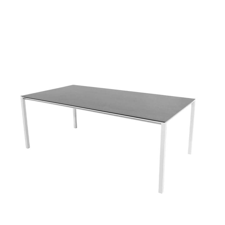 Pure matbord - Basalt grey-vit 200x100 cm - Cane-line