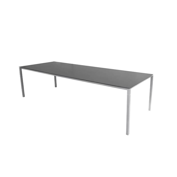 Pure matbord - Nero-ljusgrå 280x100 cm - Cane-line