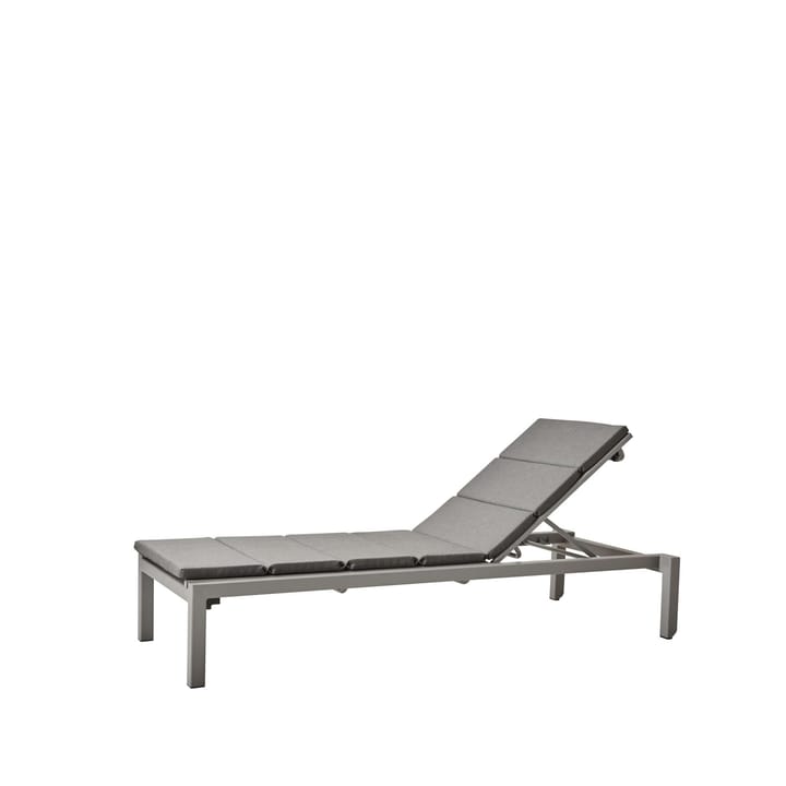 Relax solsäng - Sunbrella Natté light grey, inkl grå dyna - Cane-line