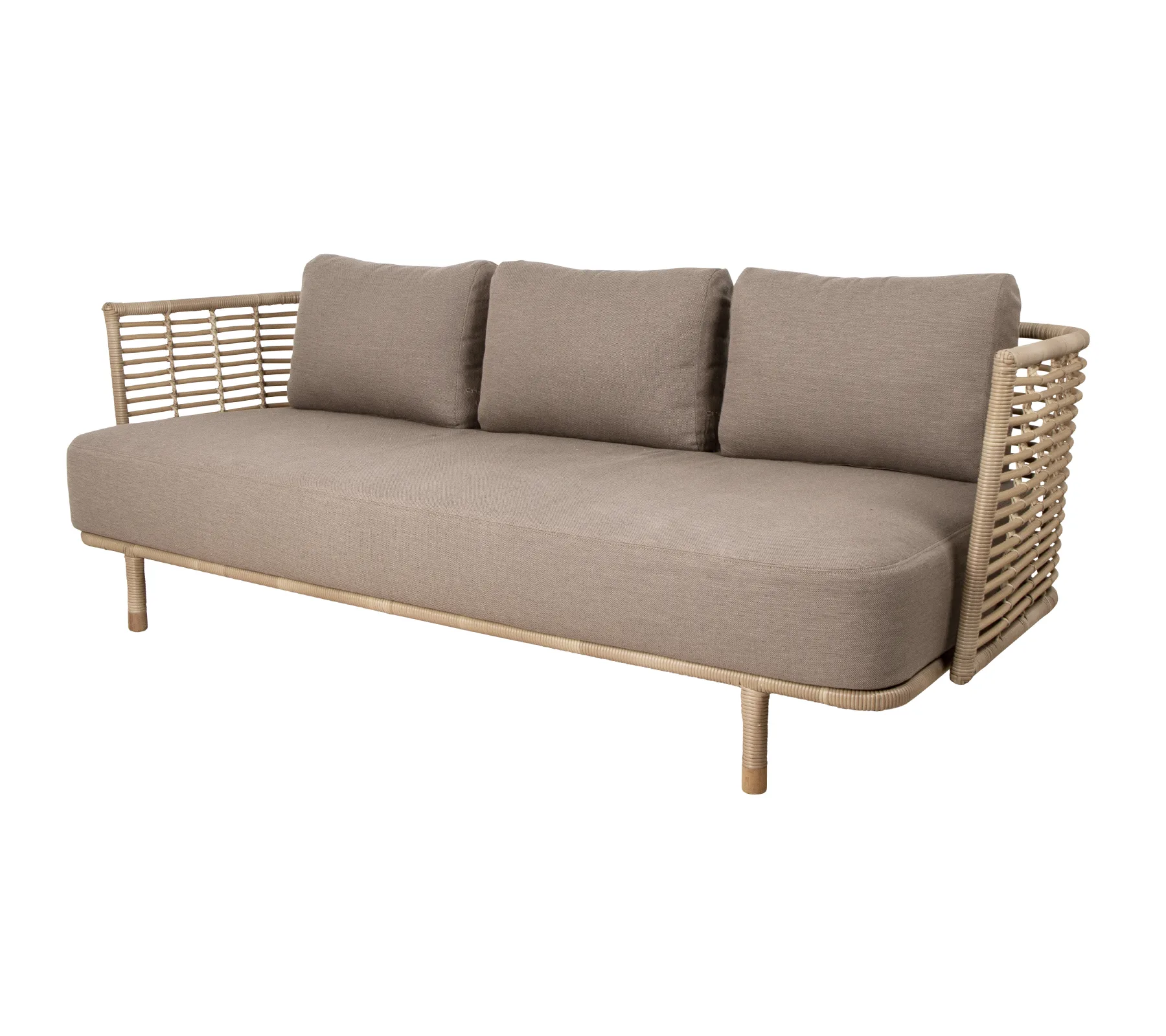 Sense soffa 3-sits weave, AirTouch taupe Cane-line