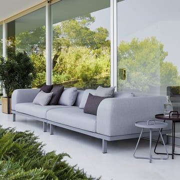 Space modulsoffa 2-sits light grey - Höger-grå aluminiumstativ - Cane-line