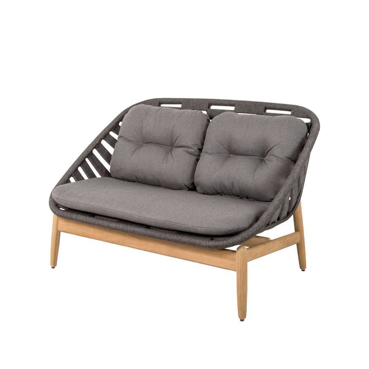Strington 2-sits soffa teak - tyg cane-line AirTouch grey - Cane-line