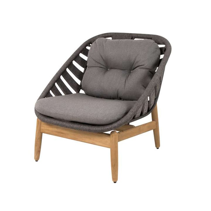 Strington loungefåtölj - Cane-Line Airtouch dark grey-teak - Cane-line