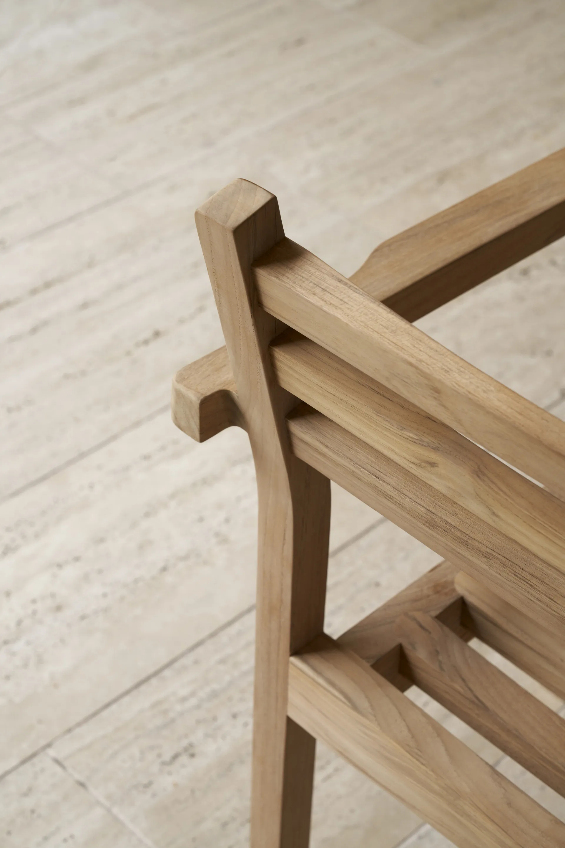 AH502 karmstol, Obehandlad teak Carl Hansen & Søn