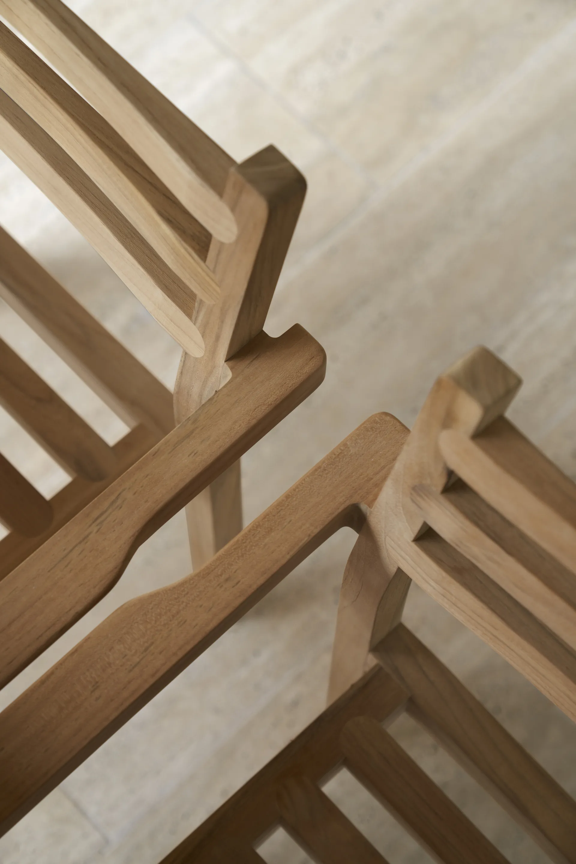 AH502 karmstol, Obehandlad teak Carl Hansen & Søn