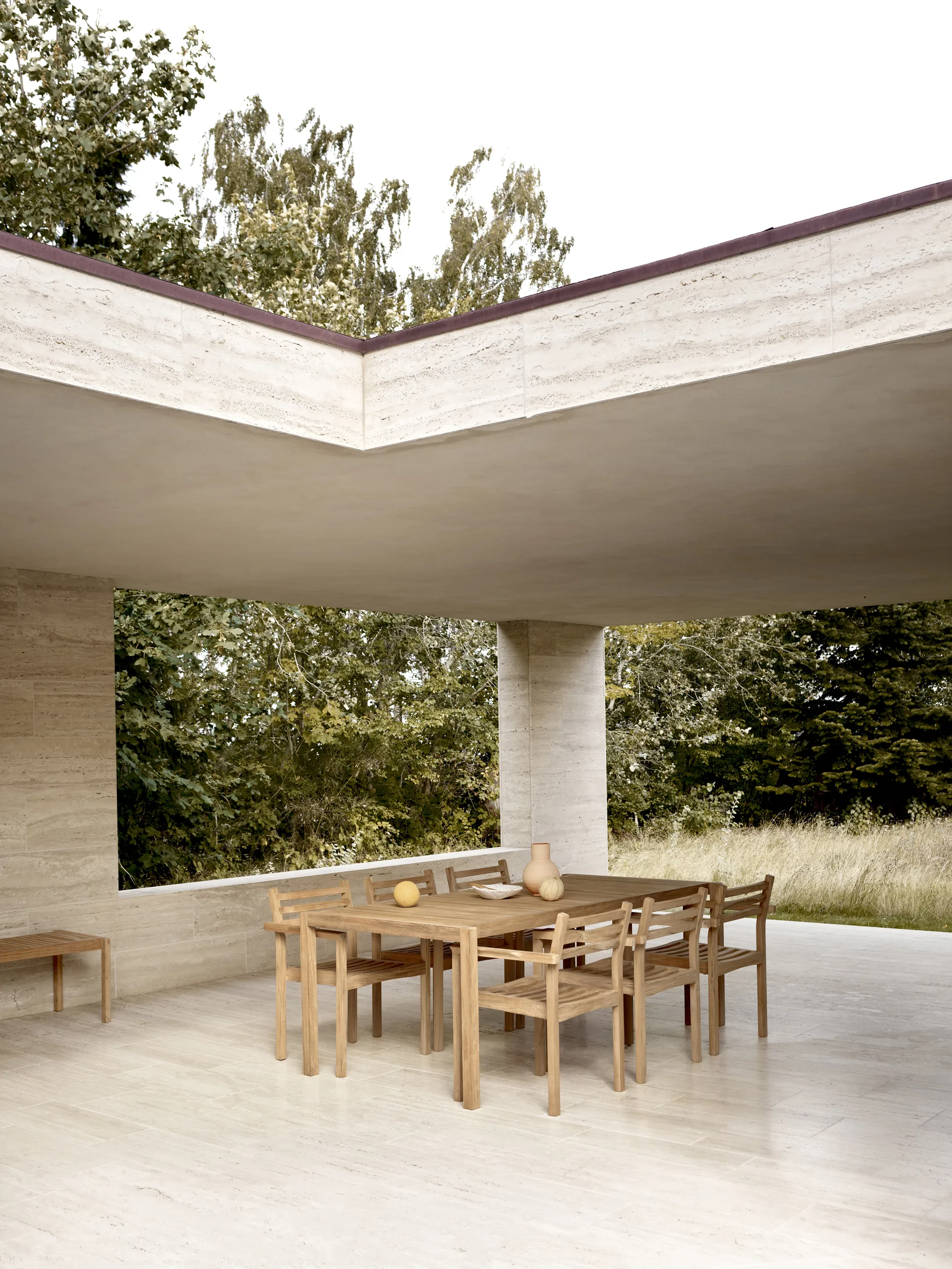 AH502 karmstol, Obehandlad teak Carl Hansen & Søn