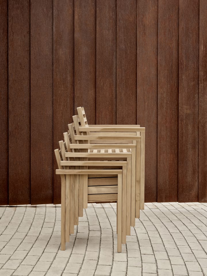 AH502 karmstol, Obehandlad teak Carl Hansen & Søn