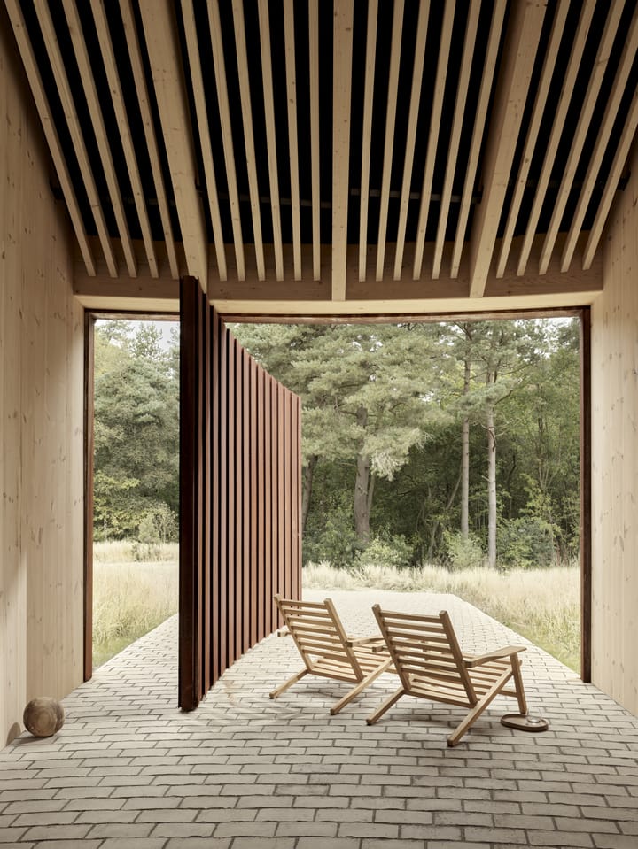AH603 däckstol, Obehandlad teak Carl Hansen & Søn