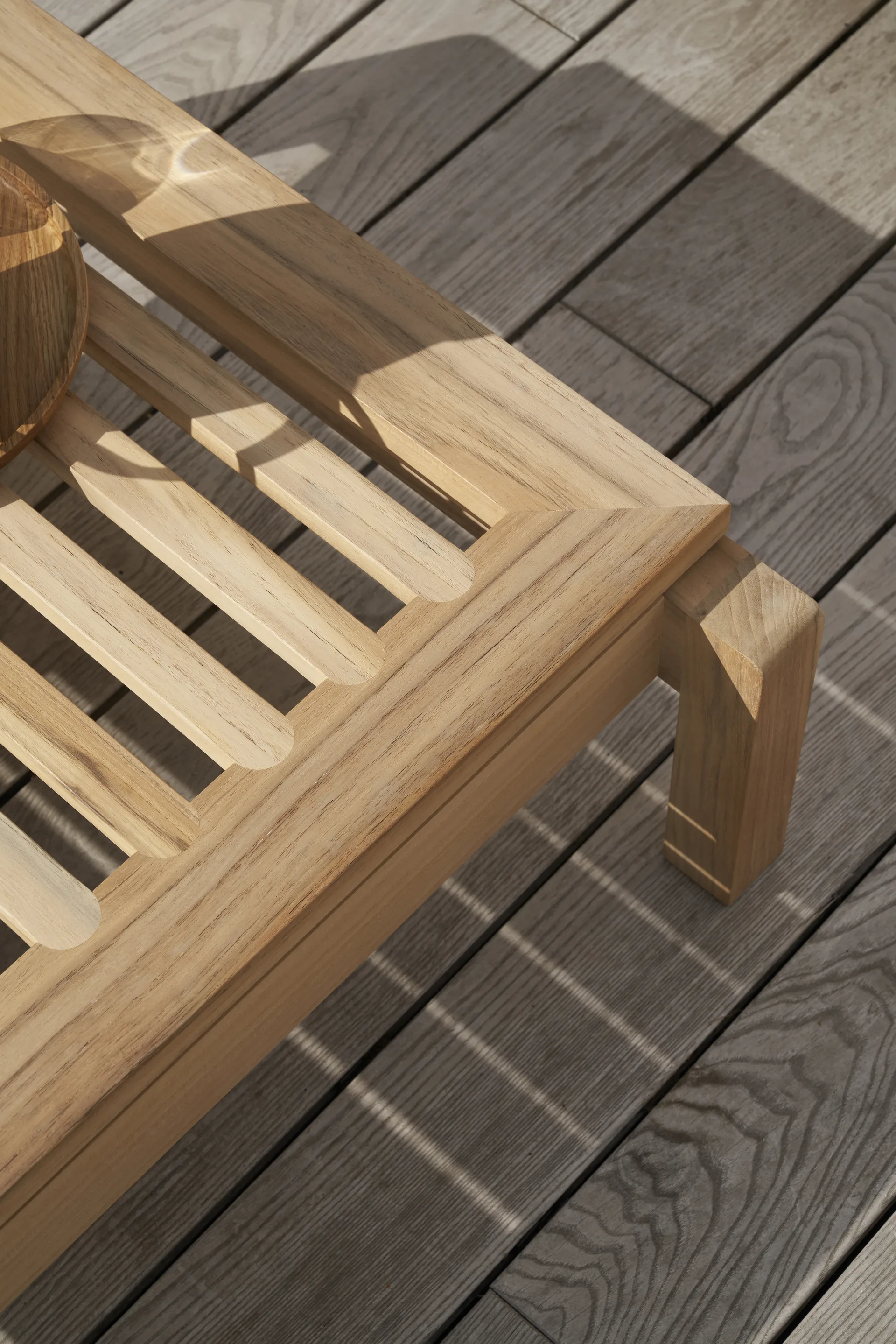 AH604 solstol, Obehandlad teak Carl Hansen & Søn
