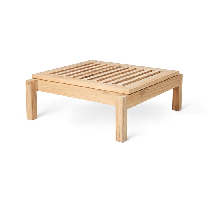 AH604F fotpall 77x78,5 cm, Obehandlad teak Carl Hansen & Søn