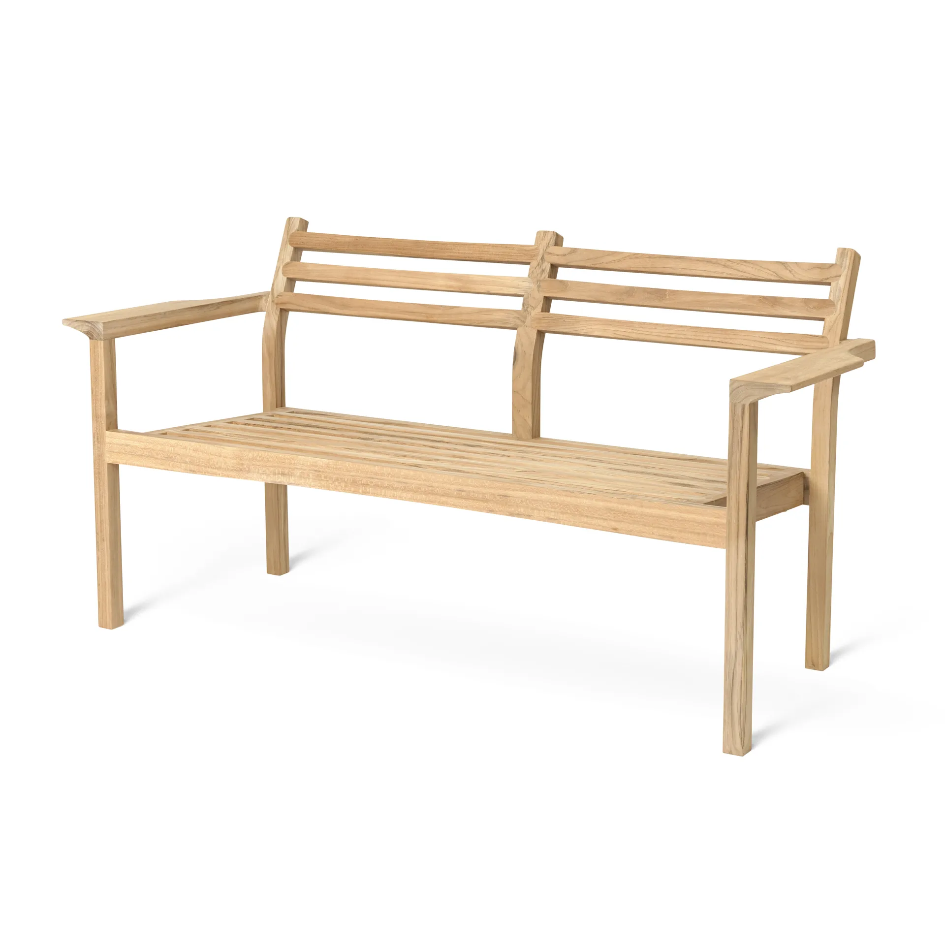 AH701 loungesoffa 2-sits, Obehandlad teak Carl Hansen & Søn