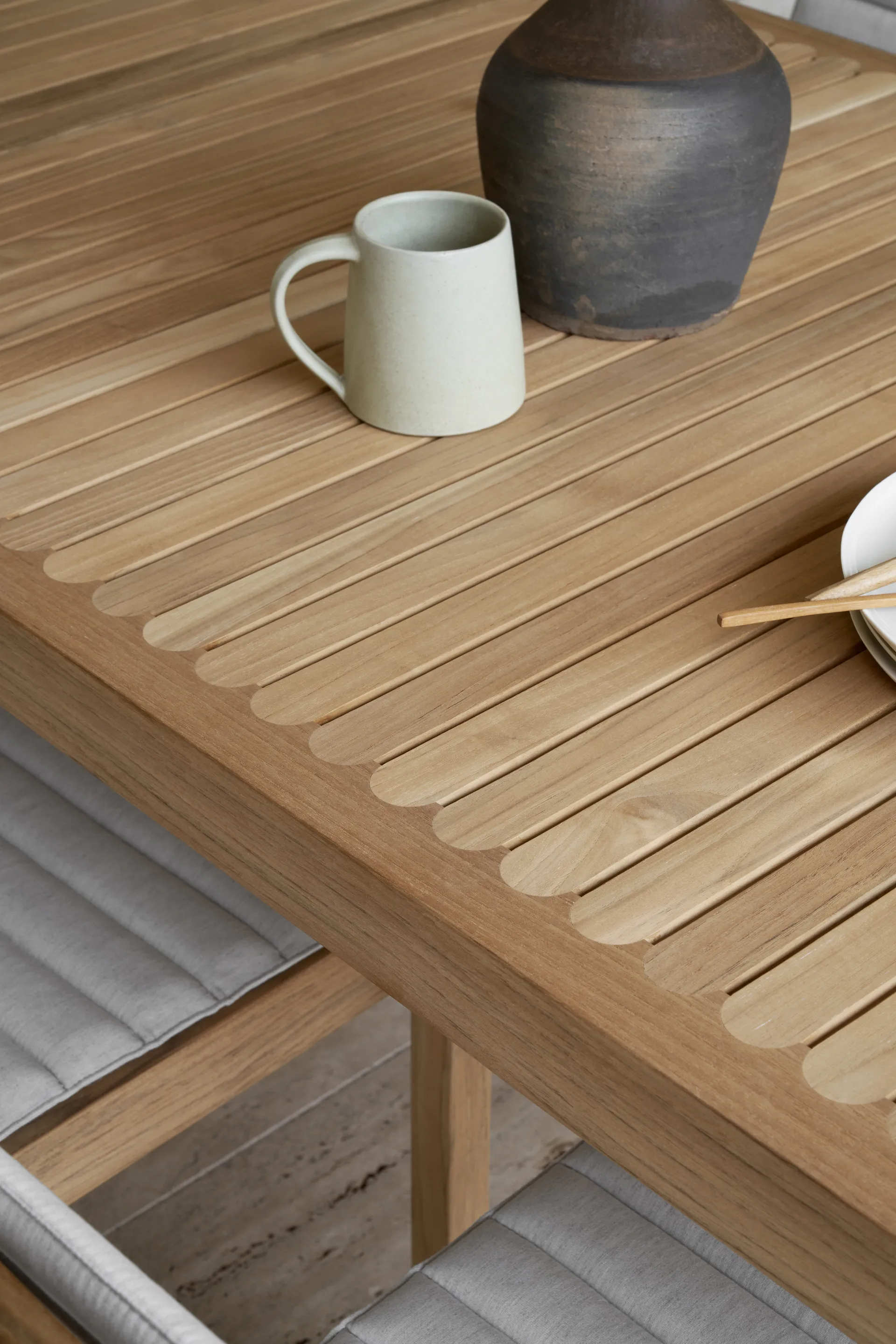 AH901 matbord 203x100 cm, Obehandlad teak Carl Hansen & Søn