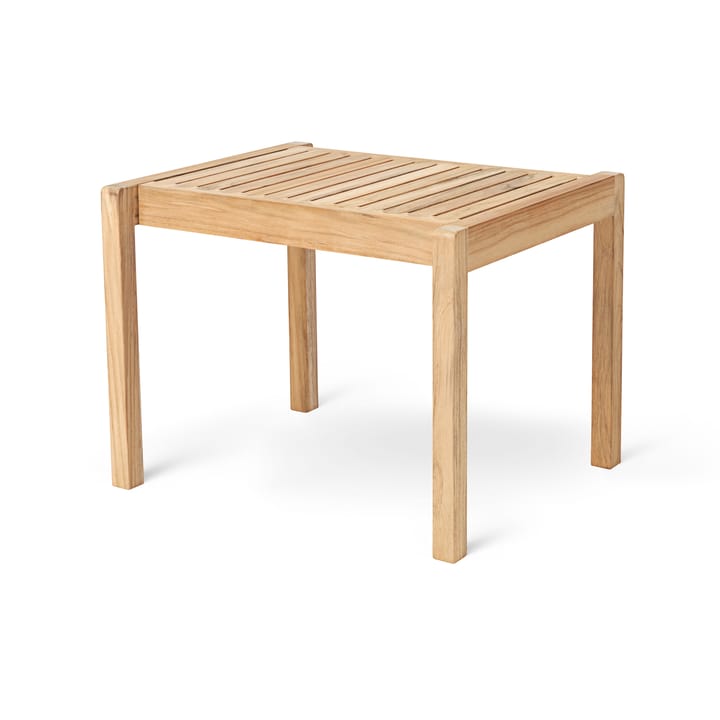 AH911 sidobord/pall 59,5x48,5 cm, Obehandlad teak Carl Hansen & Søn