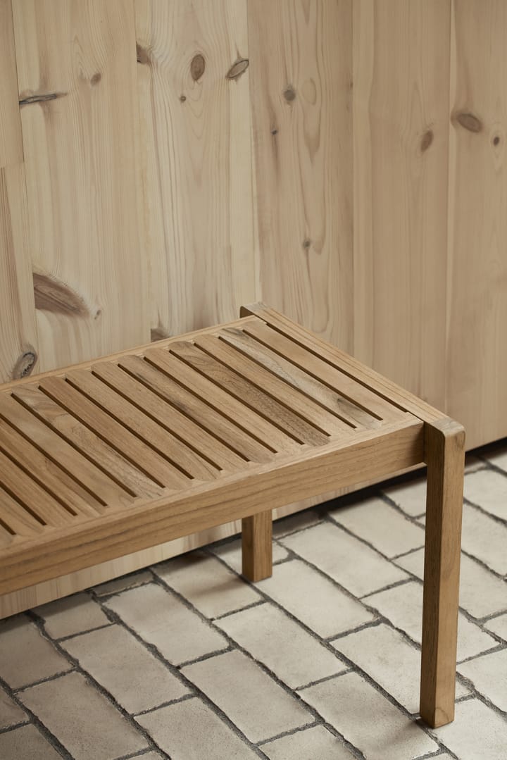 AH912 bord/bänk 123,5x48,5 cm, Obehandlad teak Carl Hansen & Søn