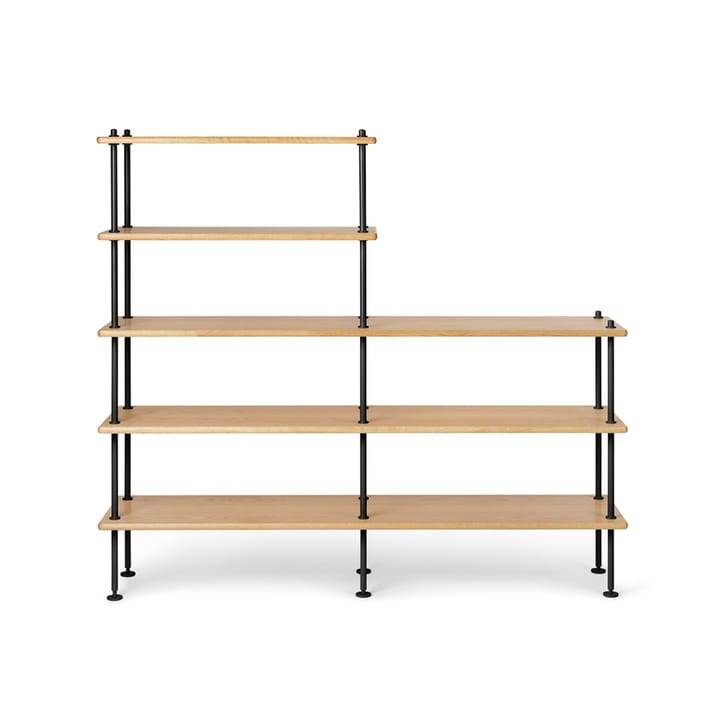 BM0253 150x129 cm hyllsystem - Oljad ek-svart - Carl Hansen & Søn