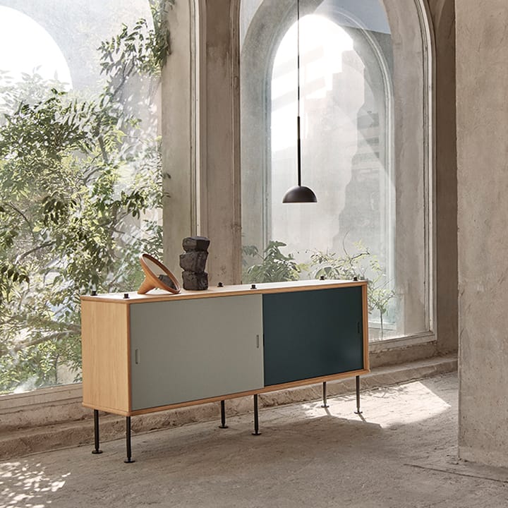 BM0253 150x69 cm hyllsystem, Oljad ek-grå Carl Hansen & Søn
