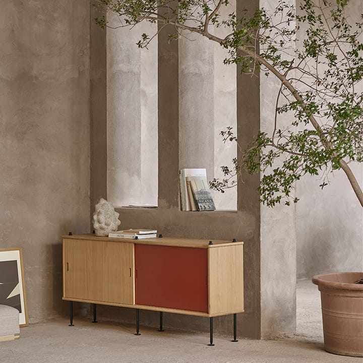 BM0253 150x69 cm hyllsystem, Oljad ek-grå Carl Hansen & Søn
