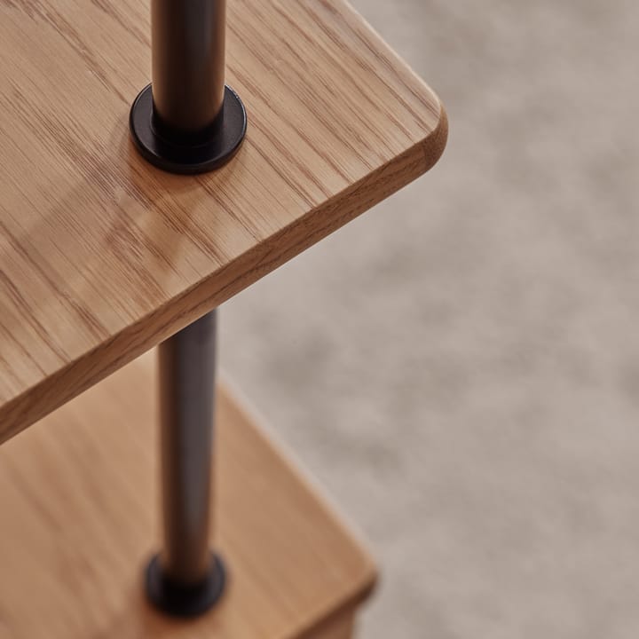 BM0253 79x156 cm hyllsystem, Oljad ek-svart Carl Hansen & Søn