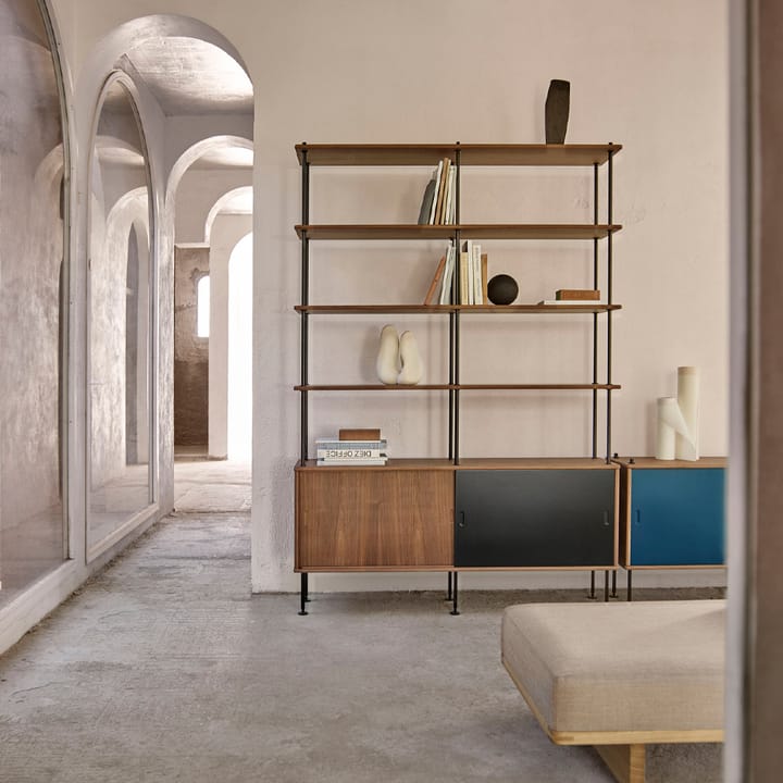 BM0253 79x156 cm hyllsystem, Oljad ek-svart Carl Hansen & Søn