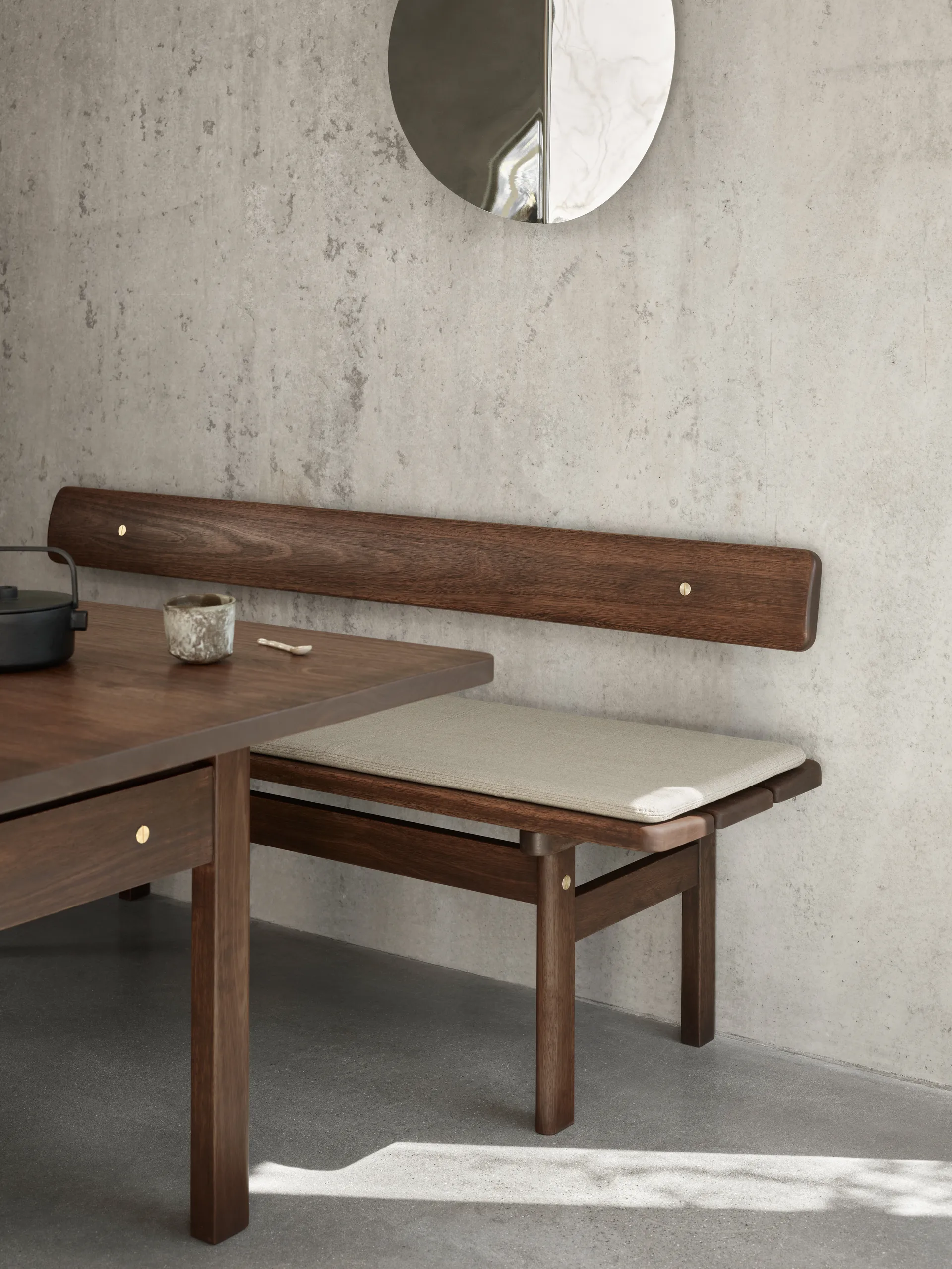 BM0700 sittdyna till Asserbo bänk, Crisp 4115 Carl Hansen & Søn