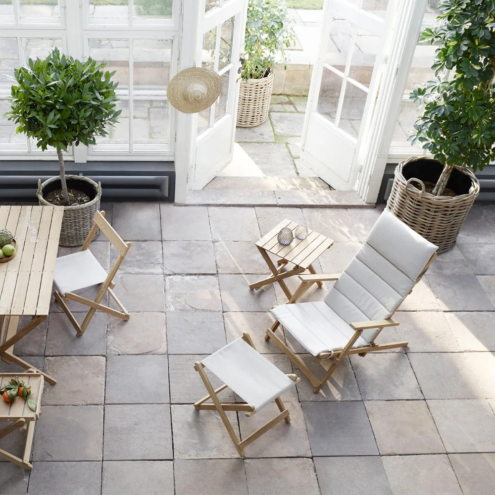 BM5568 däckstol, teak, obehandlad Carl Hansen & Søn