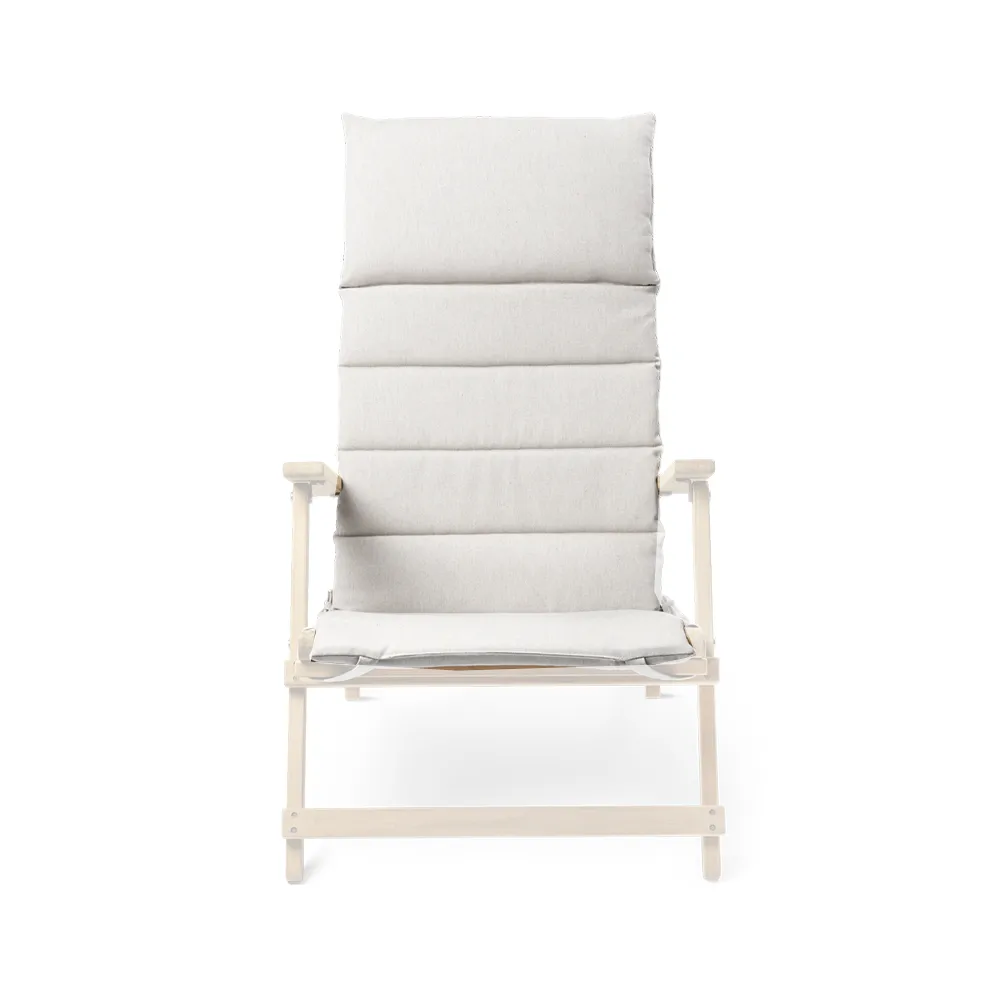 BM5568 däckstolsdyna, tyg heritagepapyrus 18006 vit Carl Hansen & Søn