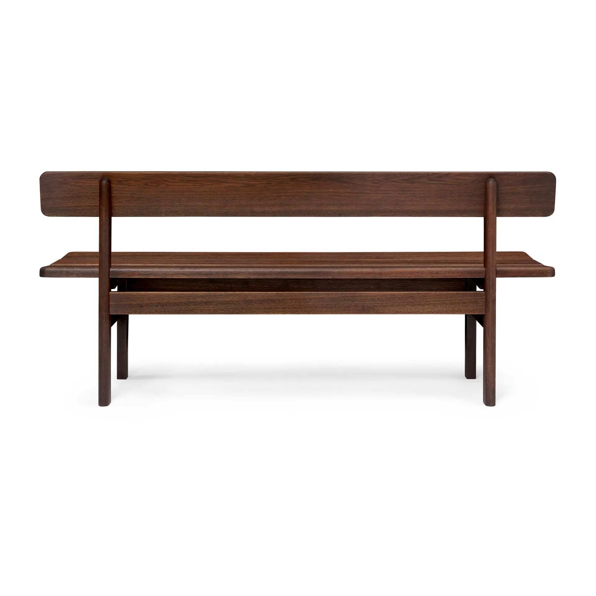 BMO699 Asserbo bänk med ryggstöd, Oljad eukalyptus Carl Hansen & Søn