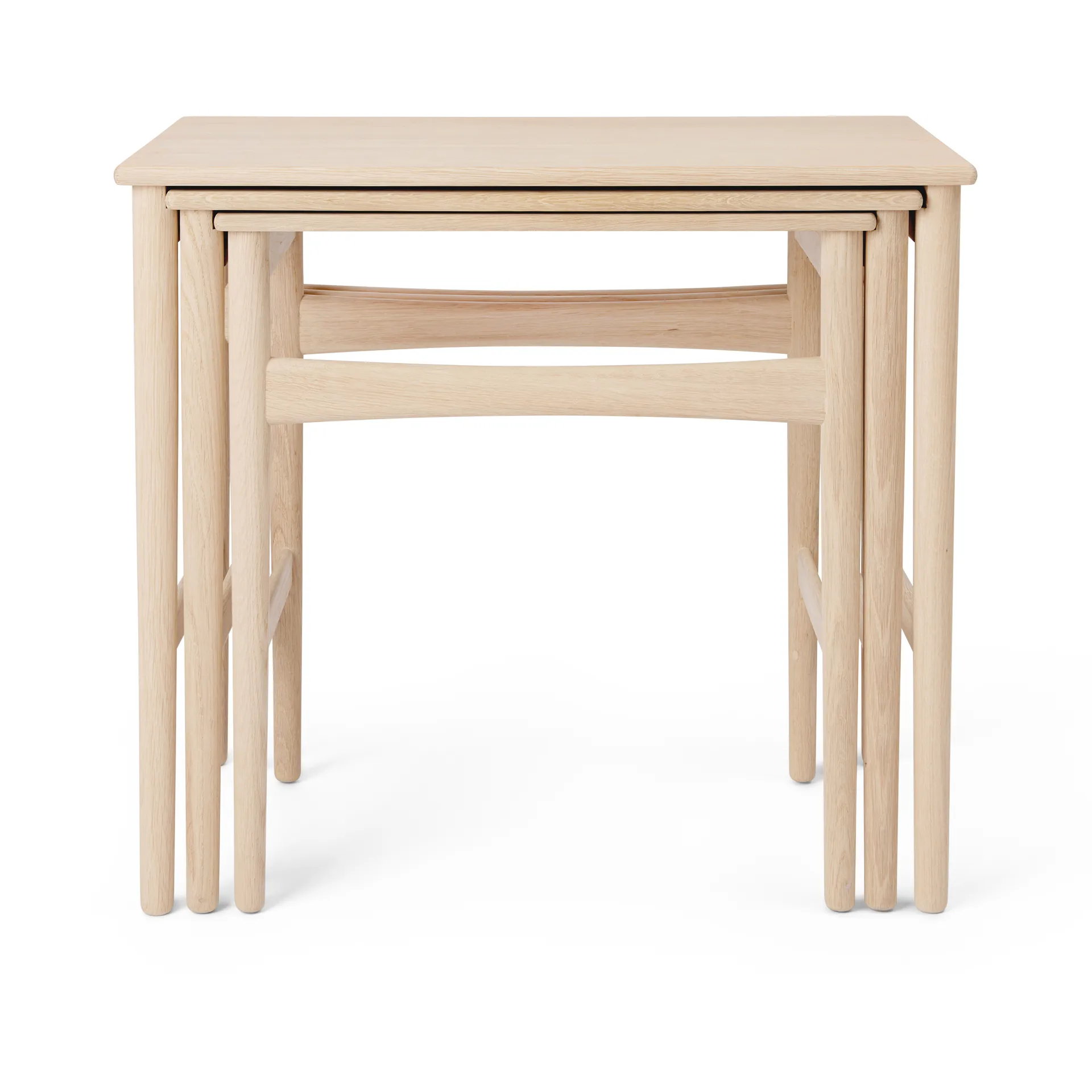 CH004 nesting tables satsbord, Oljad ek Carl Hansen & Søn