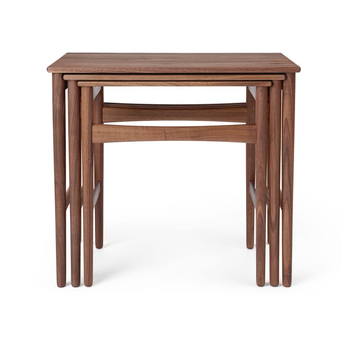 CH004 nesting tables satsbord, Oljad valnöt Carl Hansen & Søn