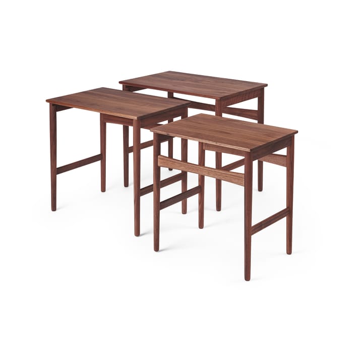 CH004 nesting tables satsbord, Oljad valnöt Carl Hansen & Søn