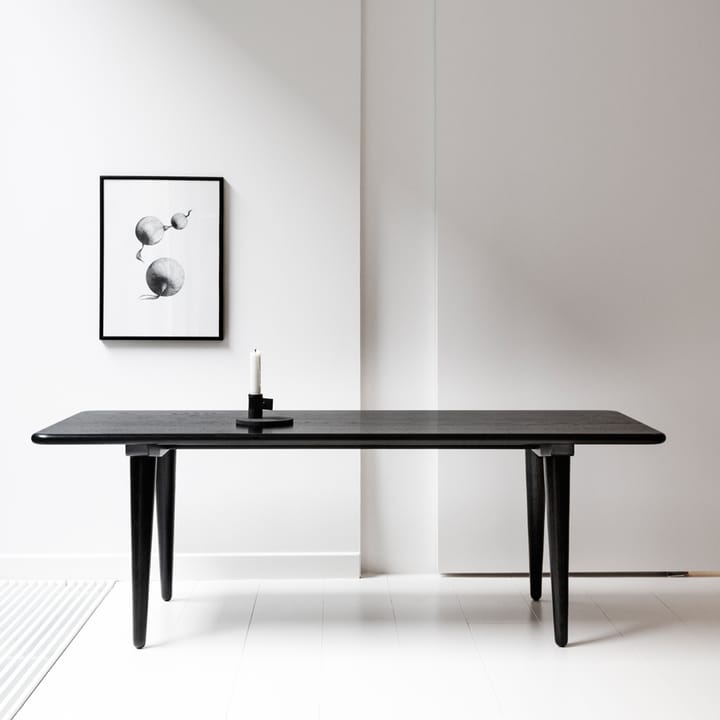 CH011 soffbord, Svartlackerad ek h 44 cm Carl Hansen & Søn