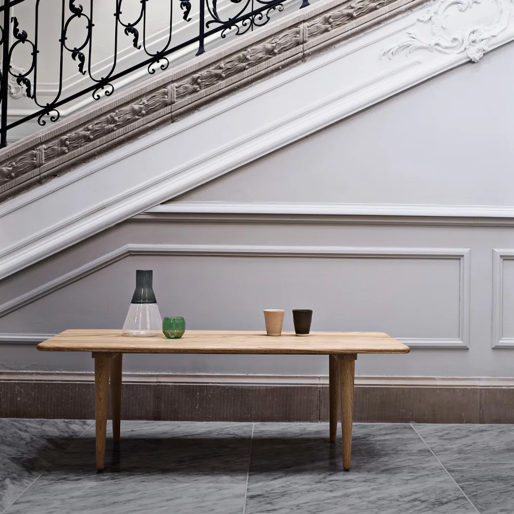CH011 soffbord, Vitoljad ek h 48 cm Carl Hansen & Søn
