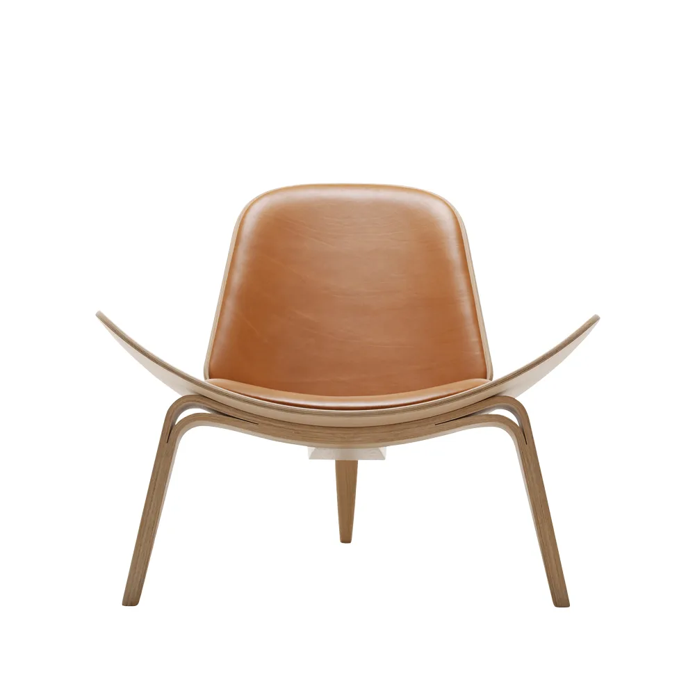 CH07 fåtölj, Thor 325 läder-vitoljad ek Carl Hansen & Søn