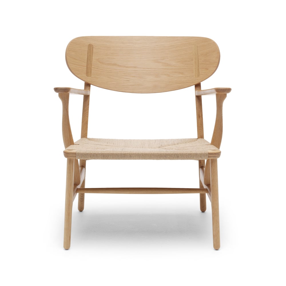 Carl Hansen & Son CH22 fåtölj Oljad ek-naturflätad | Skandinavisk Design | Fåtöljer & Fotpallar | Beige
