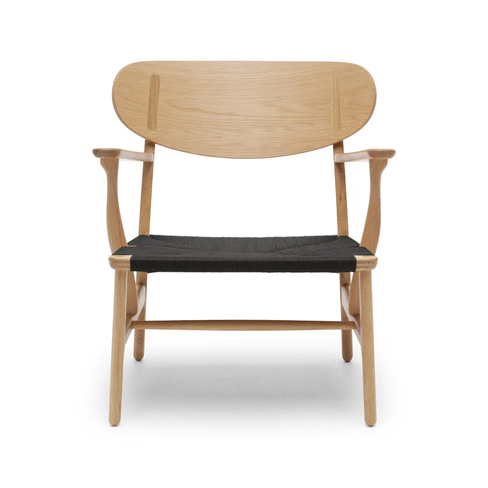 CH22 fåtölj, Oljad ek-svart Carl Hansen & Søn