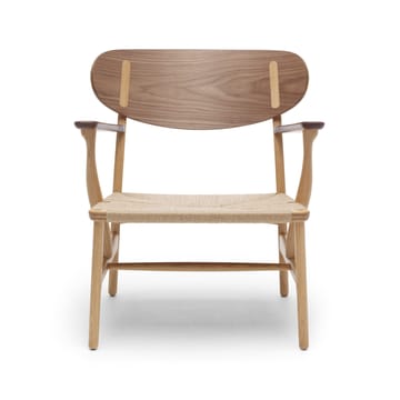CH22 fåtölj - Oljad valnöt-ek-naturflätad - Carl Hansen & Søn