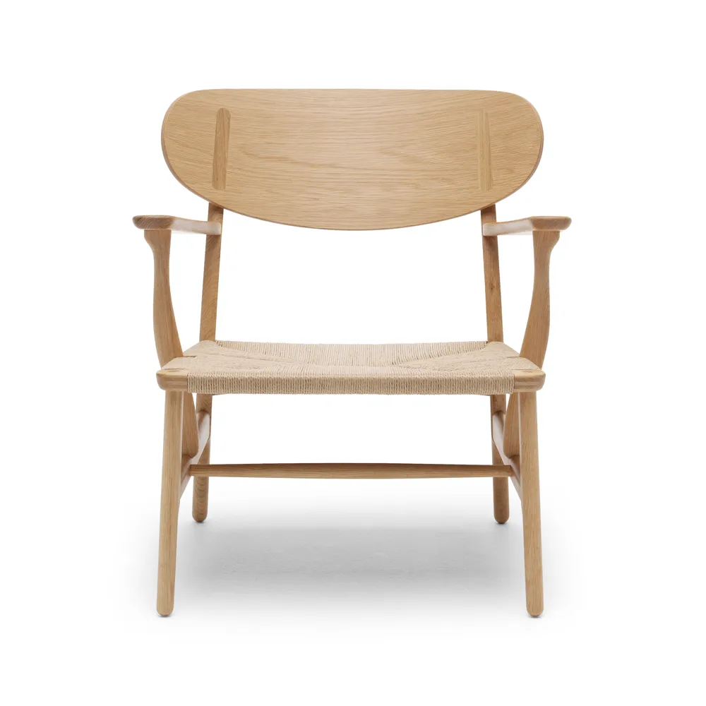 CH22 fåtölj, Såpad ek-naturflätad Carl Hansen & Søn