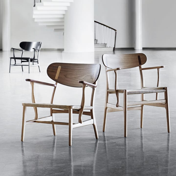 CH22 fåtölj, Såpad ek-naturflätad Carl Hansen & Søn