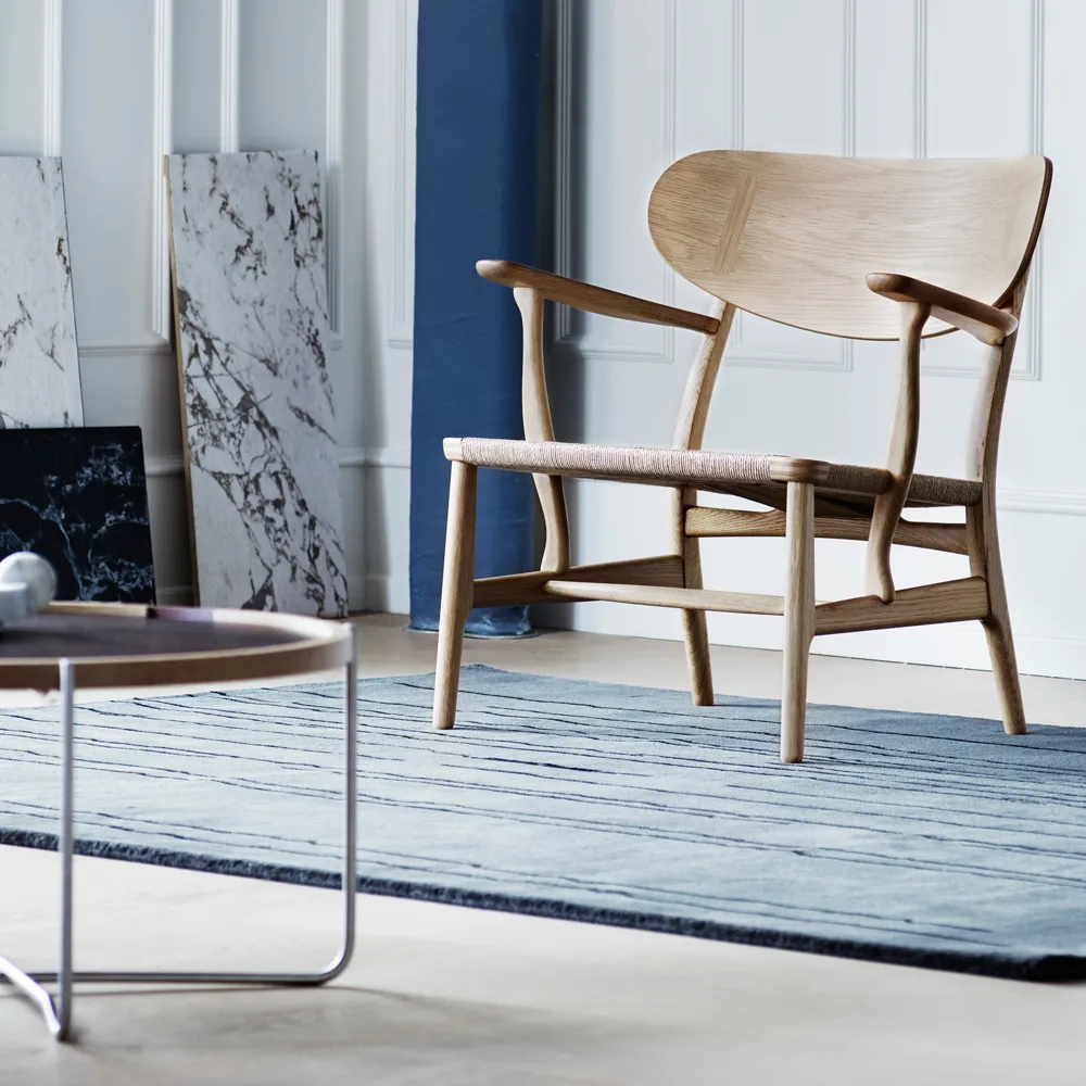CH22 fåtölj, Såpad ek-naturflätad Carl Hansen & Søn