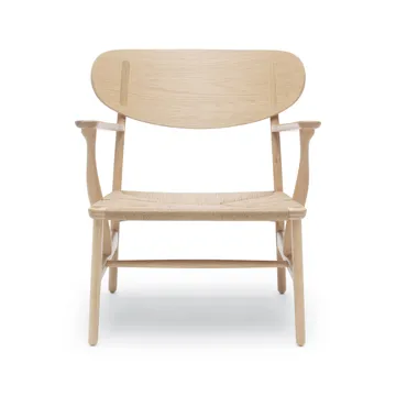 CH22 fåtölj - Vitoljad ek-naturflätad - Carl Hansen & Søn